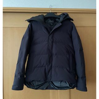 カナダグース(CANADA GOOSE)の美品　CANADA GOOSE マクミランパーカー　ブラックレーベル　ネイビー色(ダウンジャケット)