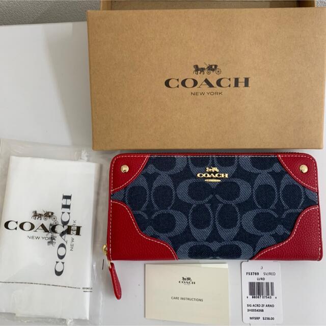 COACH(コーチ)の未使用品 COACH コーチ 長財布 クラシックレッド F53769 レディースのファッション小物(財布)の商品写真