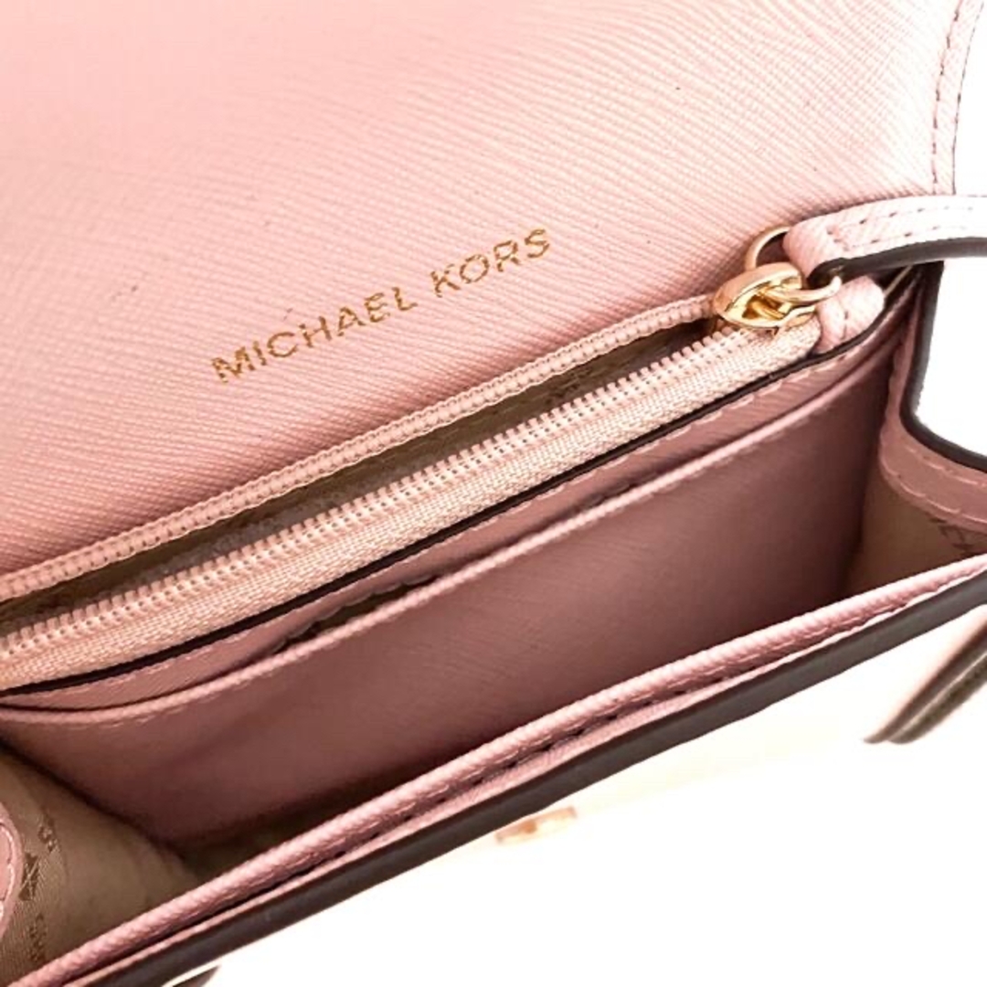 Michael Kors(マイケルコース)の【新品】マイケルコース ミニ財布 カードケース KINSLEY ピンク レディースのファッション小物(財布)の商品写真