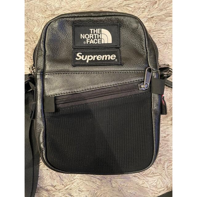 Supreme North Leather Shoulder Bag black