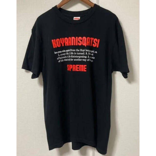 Supreme(シュプリーム)のSupreme Koyaanisqatsi Tee 黒 M Tシャツ　ブラック メンズのトップス(Tシャツ/カットソー(半袖/袖なし))の商品写真