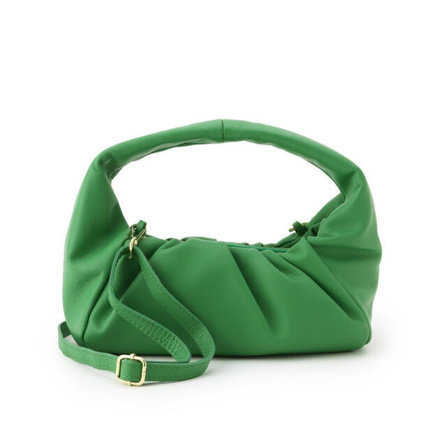 DEUXIEME CLASSE(ドゥーズィエムクラス)のオウレンティ　ハンドバッグ　グリーン レディースのバッグ(ハンドバッグ)の商品写真