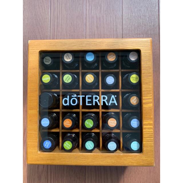 doTERRA ドテラ アロマオイル25本+木箱セットまとめ売り-