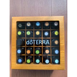 doTERRA ドテラ アロマオイル25本+木箱セットまとめ売り