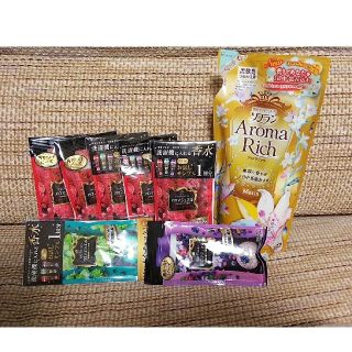ソフランアロマリッチ レノアハピネス アロマジュエル 試供品7個(洗剤/柔軟剤)
