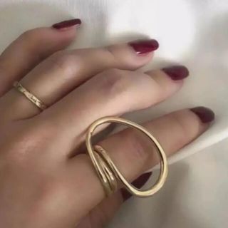 tear drop ring gold ゴールド　リング(リング(指輪))