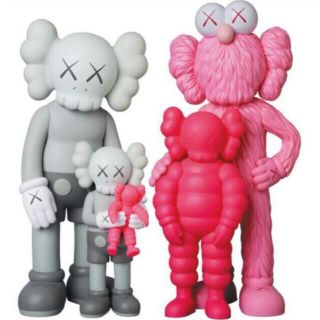 メディコムトイ(MEDICOM TOY)のKAWS FAMILY GREY/PINK/FLUORO PINK 新品未開封(その他)