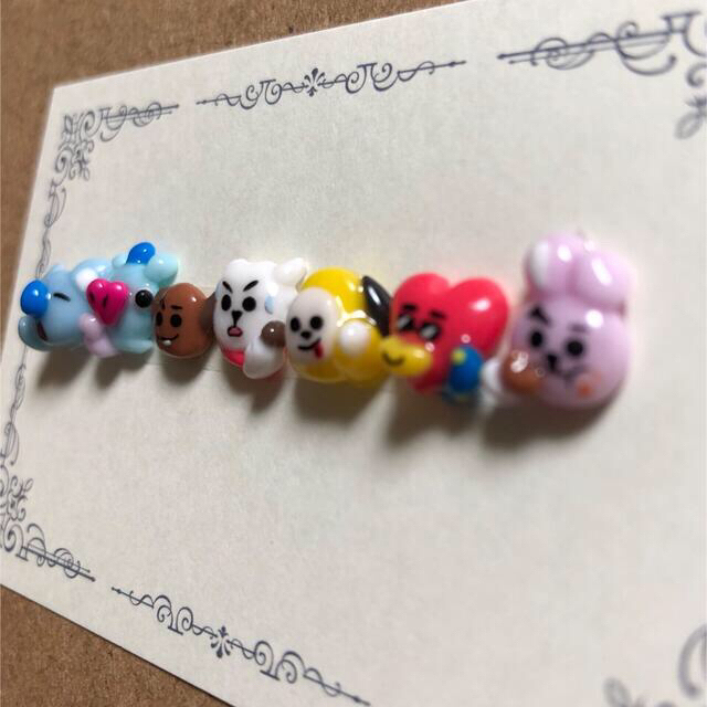 BT21(ビーティーイシビル)のBT21ネイルパーツセット　【BT21  フェイス　BTS   バンタン】 コスメ/美容のネイル(デコパーツ)の商品写真