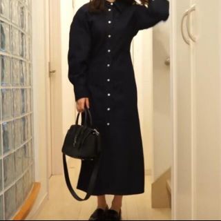 ユニクロ　デニムロングシャツワンピース　LUNIQLO