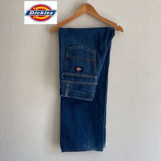 ディッキーズ(Dickies)のDickies デニムパンツ ワイドストレート ダブルニー メキシコ製 刺繍(デニム/ジーンズ)