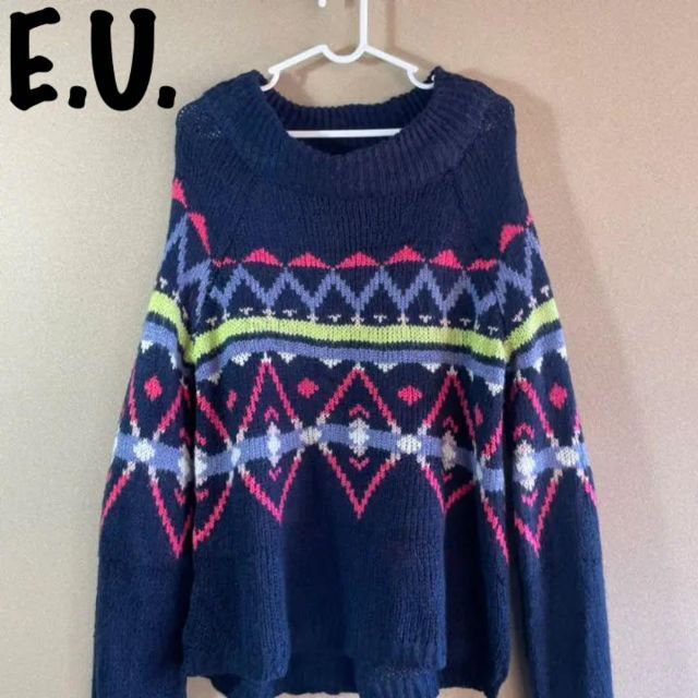 【VINTAGE】EUROPE IMPORT KNIT  レトロ 女子