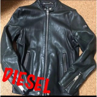 ディーゼル(DIESEL)のDIESEL シングルライダース　ジャケット レザージャケット　S  値下げ(ライダースジャケット)