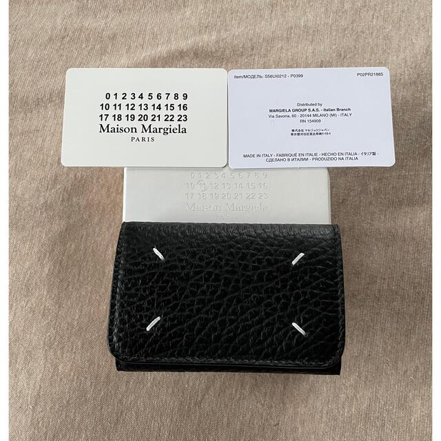 Maison Martin Margiela(マルタンマルジェラ)の21AW新品 メゾン マルジェラ カードケース 札入れ 黒 折り財布 ブラック レディースのファッション小物(財布)の商品写真