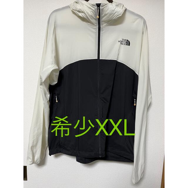 希少XXL THE NORTH FACE スワローテイルフーディー 白/黒 - ナイロン