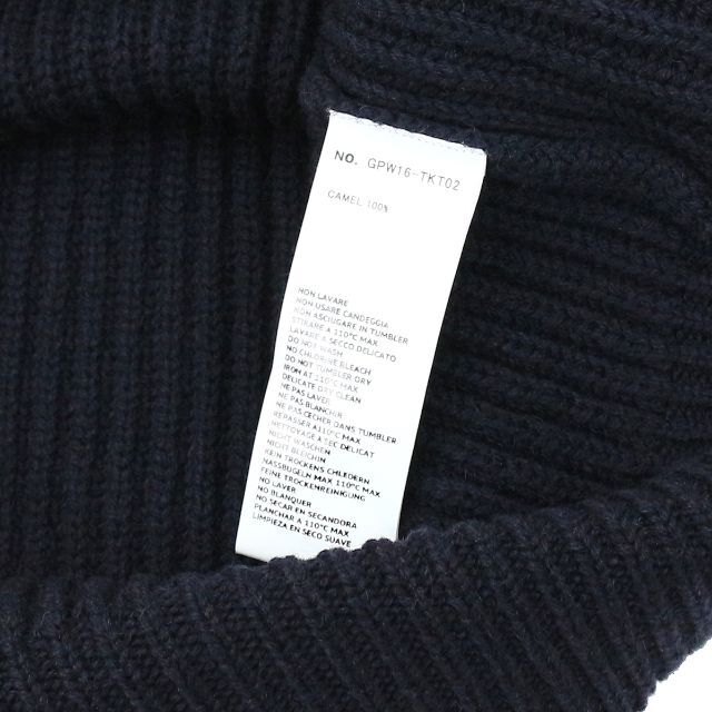 グラフペーパー 16AW モンゴリアンベビーキャメルタートルネックニット