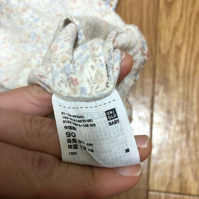 MUJI (無印良品)(ムジルシリョウヒン)の子供服 90 女の子 90 ワンピース キッズ/ベビー/マタニティのキッズ服女の子用(90cm~)(ワンピース)の商品写真