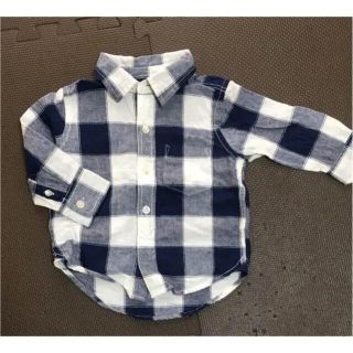 ベビーギャップ(babyGAP)のbaby GAP チェックシャツ　80(シャツ/カットソー)