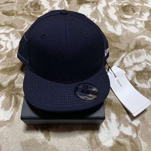 陰山織物謹製 新品 Sacai x fragment Cap キャップ ネイビー