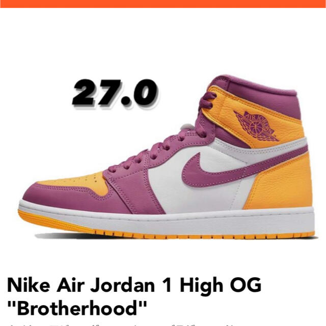 靴/シューズNike Air Jordan 1 High OG "Brotherhood"