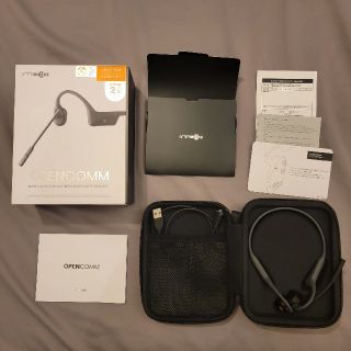 AfterShokz OpenComm Slate Gray グレー(ヘッドフォン/イヤフォン)