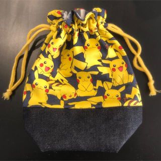 ハンドメイド ポケモン ピカチュウ コップ袋(その他)