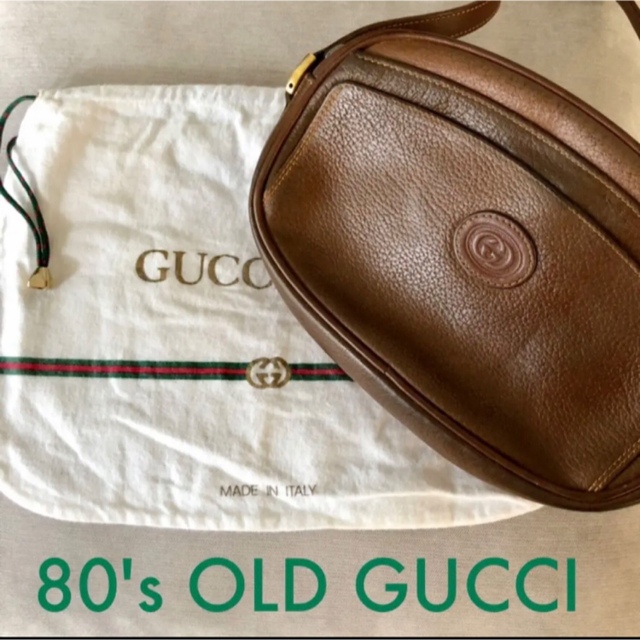 美品工房】美品 GUCCI（グッチ）レザー ハンドバッグ ブラウン cutacut.com