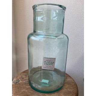 新品未使用 リサイクルガラス スペイン 花瓶 北欧 花 花びん フラワー