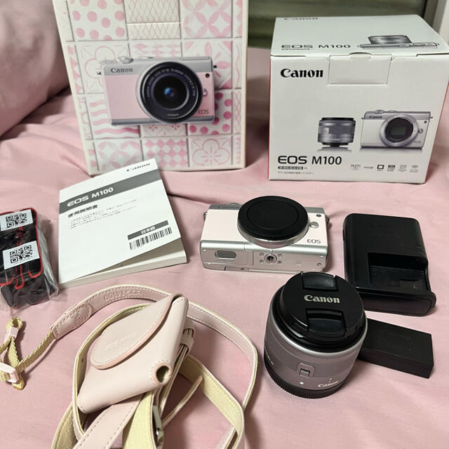 国産】 Bonbon Au Chocolatキヤノン EOS M100 リミテッドピンクキット EOSM100LIMITEDPINKKIT 