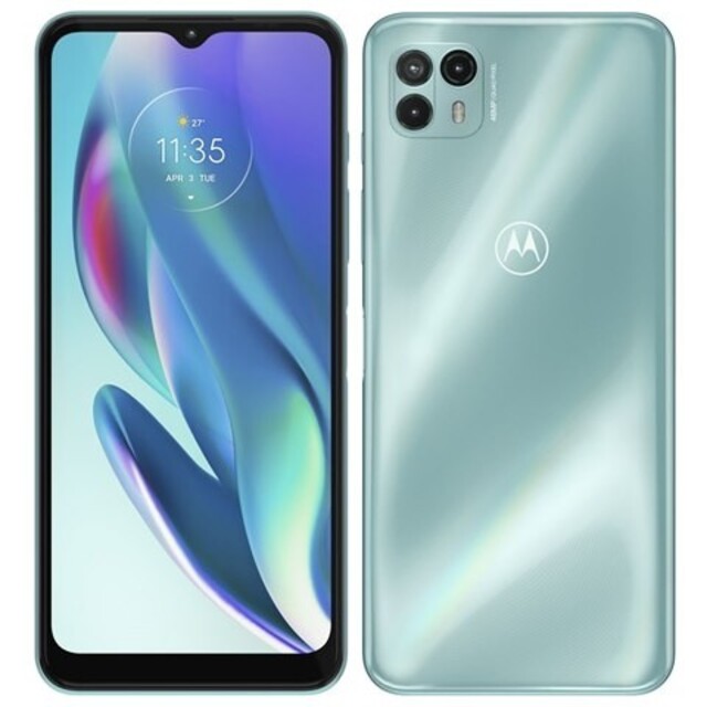 Motorola(モトローラ)のMotorola moto g50 5G テンダーグリーン スマホ 本体 スマホ/家電/カメラのスマートフォン/携帯電話(スマートフォン本体)の商品写真