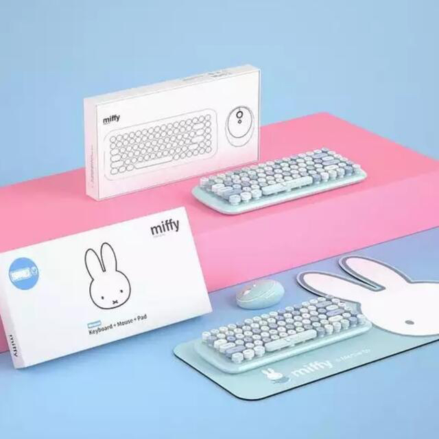 ミッフィー　MIPOW  miffy ワイヤレス キーボード　ピンク