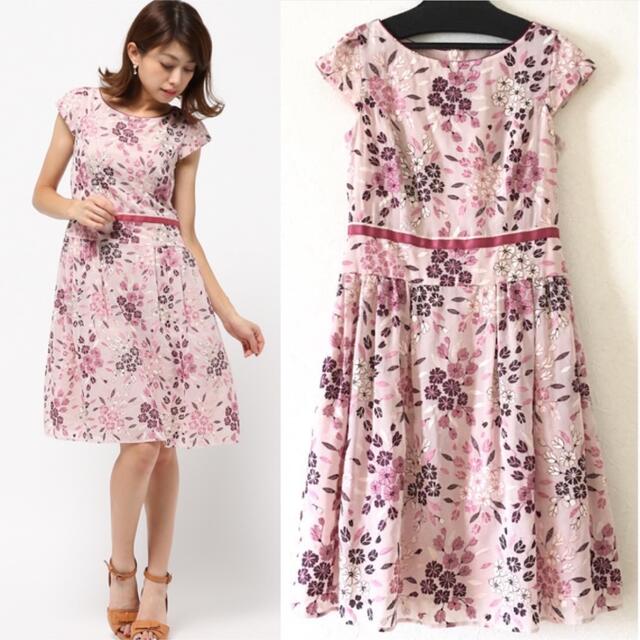 TOCCA ROCHEFORT ドレス 0 トッカ 刺繍ワンピース ピンク