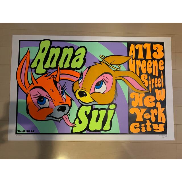 本日限定値下げ❗️コジック　ANNA SUI シルクスクリーン　ポスター エンタメ/ホビーの美術品/アンティーク(絵画/タペストリー)の商品写真