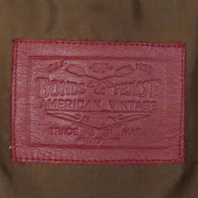 BONDS&PEACE - レザー ウエスタンシャツ ジャケット M 赤 茶 本 BONDS&PEACE - レザー ウエスタンシャツ ジャケット M 赤 茶 本