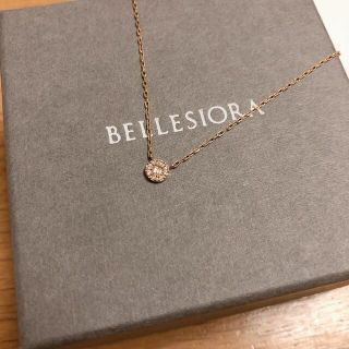 BELLESIORA - ベルシオラ K18 ダイヤ ネックレス ピンクゴールドの通販