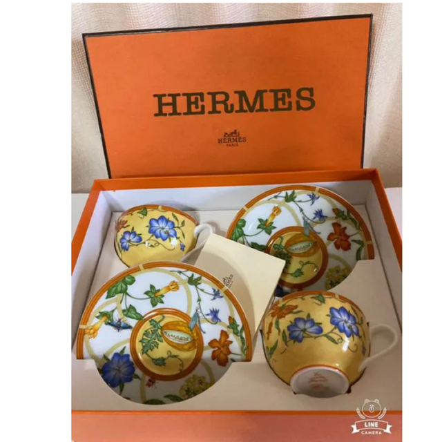 Hermes(エルメス)のHERMESエルメスLa Siesta 美カップ＆ソーサー2客セット インテリア/住まい/日用品のキッチン/食器(食器)の商品写真