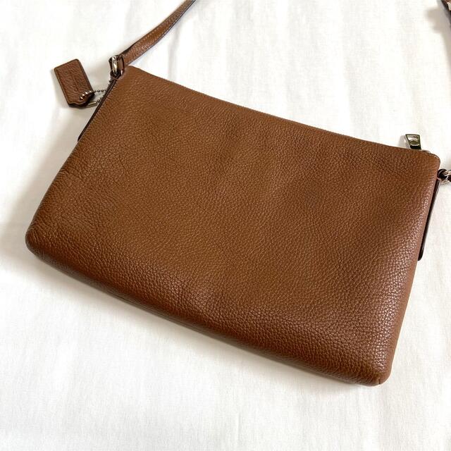 COACH(コーチ)の【美品】coach コーチ　ショルダーバッグ　ブラウン　レザー　53357 レディースのバッグ(ショルダーバッグ)の商品写真