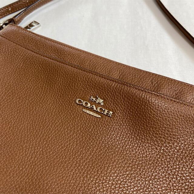 COACH(コーチ)の【美品】coach コーチ　ショルダーバッグ　ブラウン　レザー　53357 レディースのバッグ(ショルダーバッグ)の商品写真