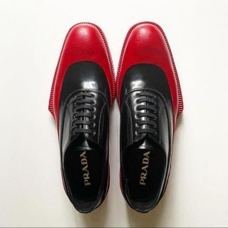 プラダ(PRADA)の最終価格　PRADA　2012AW　名作ラバーソールシューズ(ドレス/ビジネス)