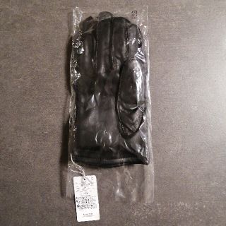 アクアスキュータム 手袋 グローブ 未使用 ウール/ナイロン レザートリム ブランド 小物 黒 メンズ ブラック Aquascutum