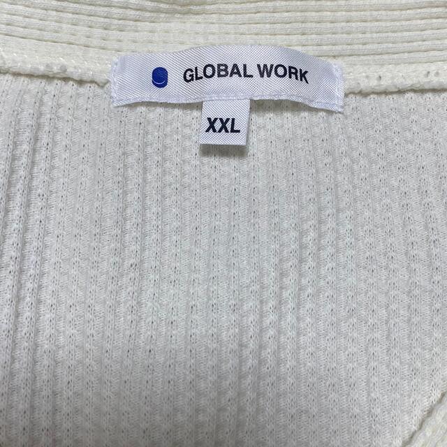 GLOBAL WORK(グローバルワーク)のキッズ　ワッフルショートカーディガン　130-140(XXL) キッズ/ベビー/マタニティのキッズ服女の子用(90cm~)(カーディガン)の商品写真