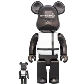 メディコムトイ(MEDICOM TOY)のBE@RBRICK BLACK CHROME Ver.  100％ ＆ 400％(その他)