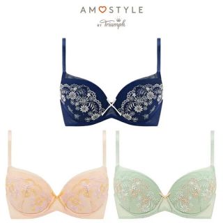 アモスタイル(AMO'S STYLE)の新品タグ付 AMOSTYLE by Triumph  ブラ&ショーツセット(ブラ&ショーツセット)