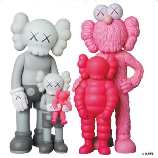 メディコムトイ(MEDICOM TOY)のKAWS FAMILY GREY/PINK/FLUORO PINK 新品未開封(その他)