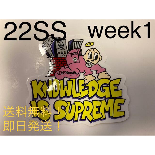 Supreme(シュプリーム)の【新品】supreme Knowledge Tee Sticker ステッカー メンズのファッション小物(その他)の商品写真