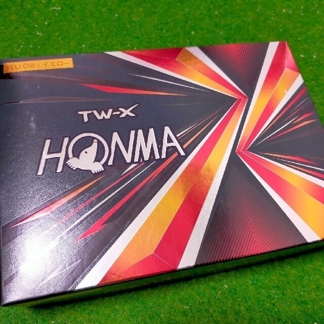 本間ゴルフ(ホンマゴルフ)の新品・1ダース・ ホンマ　TW-X　イエロー HONMA 本間 2021年モデル スポーツ/アウトドアのゴルフ(その他)の商品写真