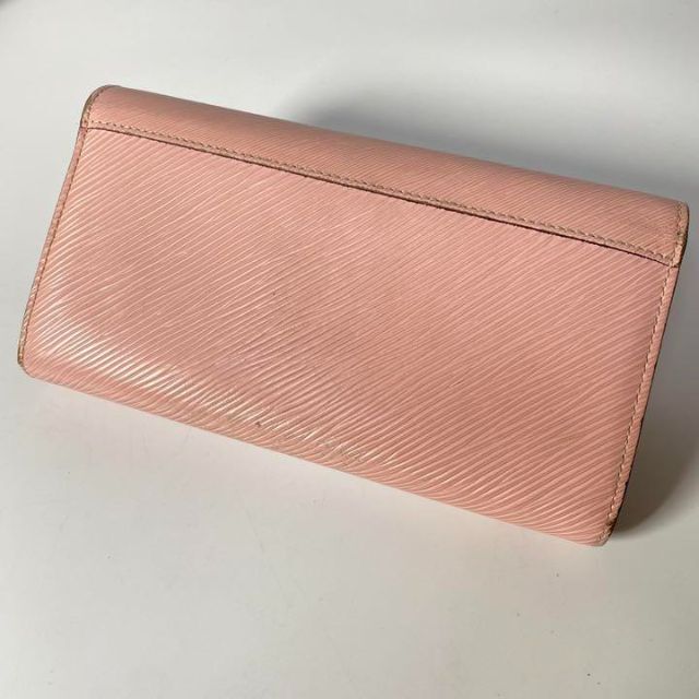 美品 ルイ ヴィトン 長財布 エピ ポルトフォイユ ツイスト ローズ