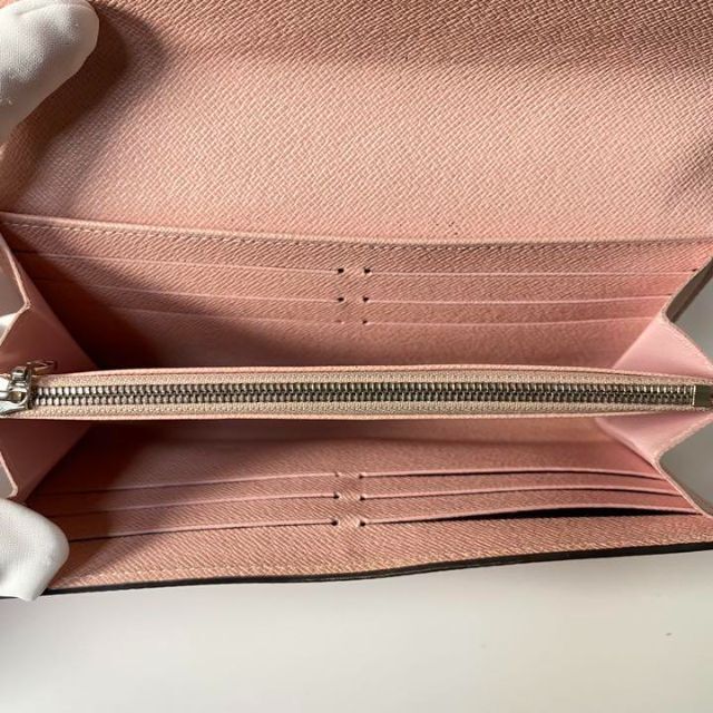 美品 ルイ ヴィトン 長財布 エピ ポルトフォイユ ツイスト ローズ