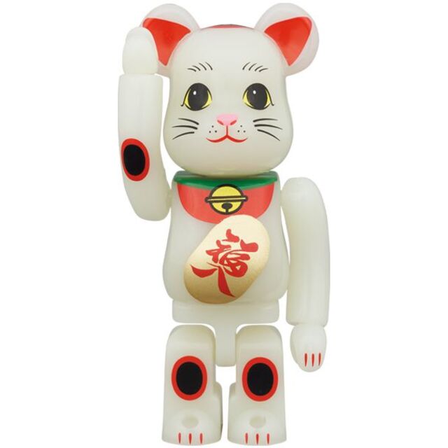 BE@RBRICK 招き猫 福入 蓄光 100％