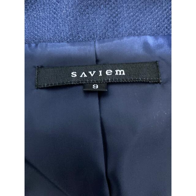 SAVIem フォーマルスーツ3点セット　ワンピース　サイズ9YR ネイビー レディースのフォーマル/ドレス(スーツ)の商品写真