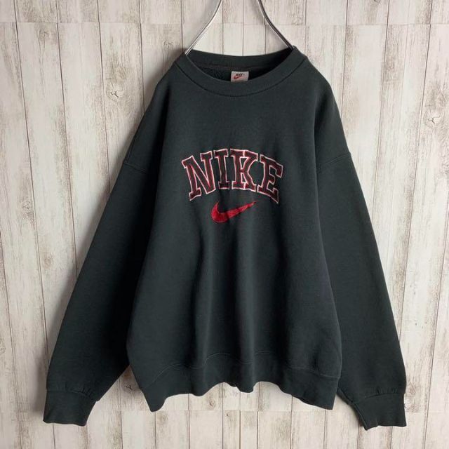 【※メキシコ製】NIKE ナイキ★ワンポイント黒刺繍ロゴ スウェット XXL希少